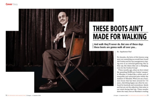 These boots ain't made for walking - Godrej - cover story