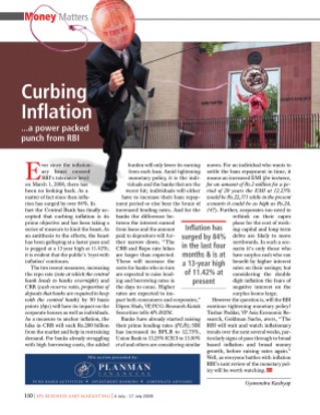 Money matters - inflation